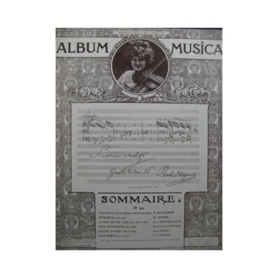 Album Musica No 49 Piano Or Chant Piano 1906