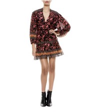 Alice +Olivia Mandarin Collar Mini Dress