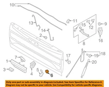 FORD OEM 10-22 F-150 Front Door Lock Hardware-Handle, Outside Nut W701567S442