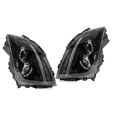 Pair Halogen Headlights Headlamps Black Housing For Cadillac Cts 08-2014 2015 Pair Halogen Headlights Headlamps Black Housing For Cadillac Cts 08-2014 2015
