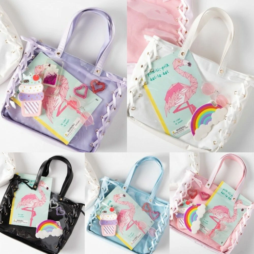 NEW WEGO Layered ribbon deco tote bag L Size from Japan F S eBay