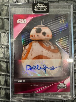 BB8 Auto 2 /5 - 2023 Topps Chrome Black - Star Wars A-CH - Pink / Red ...