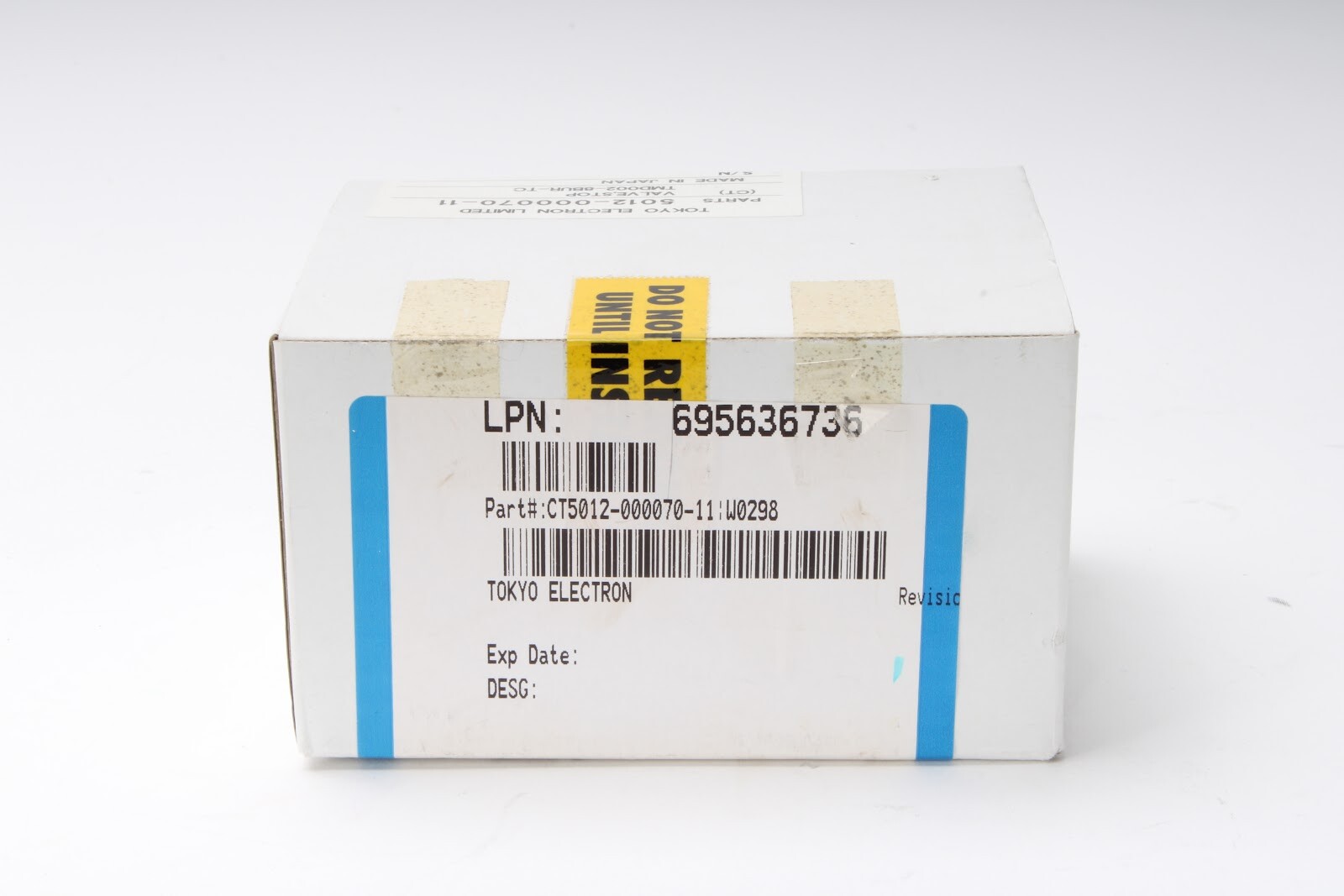 Tokyo Electron TMD002-8BUR-TC Valve Stop 5012-000070-11 - NEW