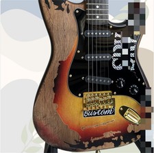 US Warehouse Custom Vintage Ruins SRV ST Electric Guitar Alder Body SSS Pickups