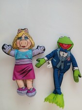 KERMIT THE FROG  MISS PIGGY PLUSH DOLLS TOY SET