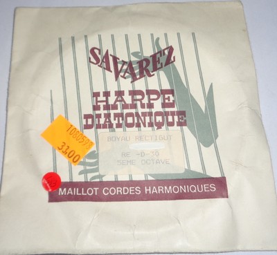 SAVAREZ DIATONISCHE HARFE RE-D-30 5. OKTAVE GERADER DARM