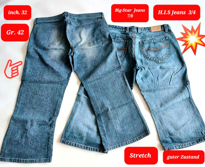 Big Star  Jeans 7/8 Gr. 32 His Jeans 3/4 Gr. 42 used vintage guter Zustand   