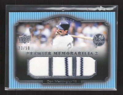 2008 Upper Deck Premier Don Mattingly Triple Relic 23/50 Yankees TV9246