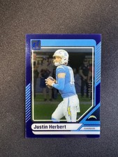 2024 Panini Clearly Donruss Justin Herbert Blue #30 Chargers #d 08/49