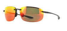 Maui Jim Ho'okipa XLarge Matte Black / Hawaii Lava Polarized Lens RM456-02A NEW