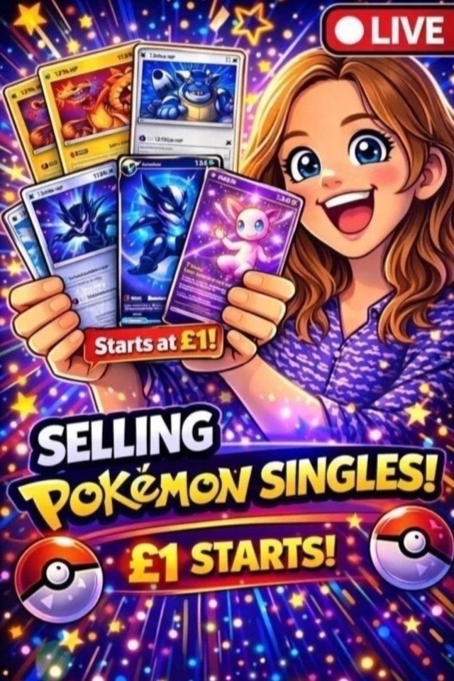 Pokemon Tuesdays Singles Auctions £1 Starts 04/07