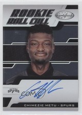 2018-19 Certified Rookie Roll Call Chimezie Metu #RRC-CM Auto s3g