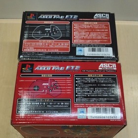 Lot 2 Rare SEGA Dreamcast ASCII PAD FT2 Controller Set SNK Capcom Ver. Japan Box