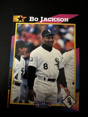 1992 Kenner Starting Lineup Card Bo Jackson : Standing with teammates Oddball