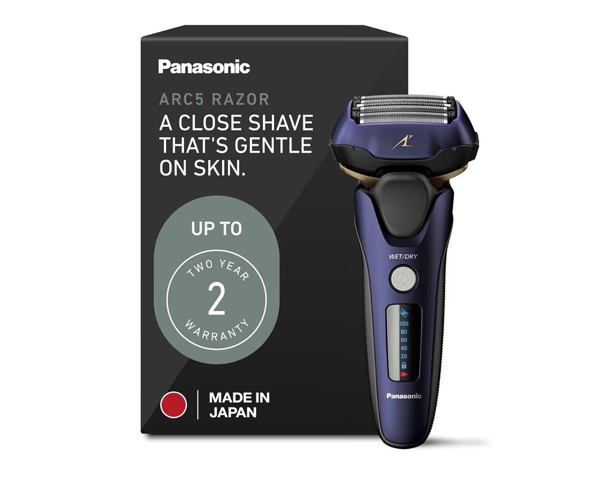 Panasonic ARC 5 Cordless Men's Electric Razor with pop up tr