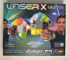 Laser X Ultra Double Blasters - Laser Tag - 2 Players - 300 FT Range New SEALED