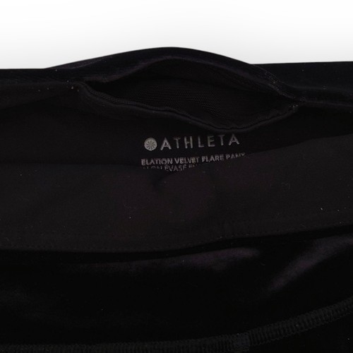 Pantaloni svasati Athleta Elation velluto donna M nero velluto tempo libero salotto - Foto 4 di 9
