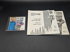 SimCity 2000 CD Collection PC ROM Manuals Windows 95 Maxis Video Game Vintage