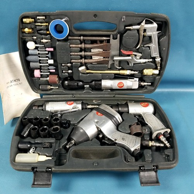 #ad #ad DAPC DeVilbiss Air Tool Kit Power Wrench Ratchet UNTESTED $124.99