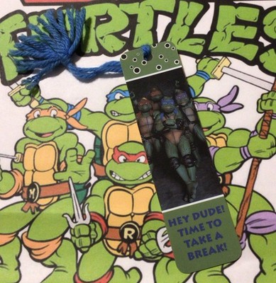 1993 TMNT Teenage Mutant Ninja Turtles III Movie Promo Antioch Bookmark Z10