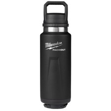 Milwaukee 48-22-8397B PACKOUT 36oz Black Insulated Bottle with Chug Lid