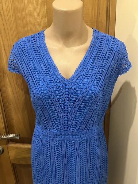 Women Boden Dress Navy Satin 38 / M / 46