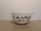 Pyrex Clover Shamrock Small Cinderella Bowl Vintage Retro White & Green