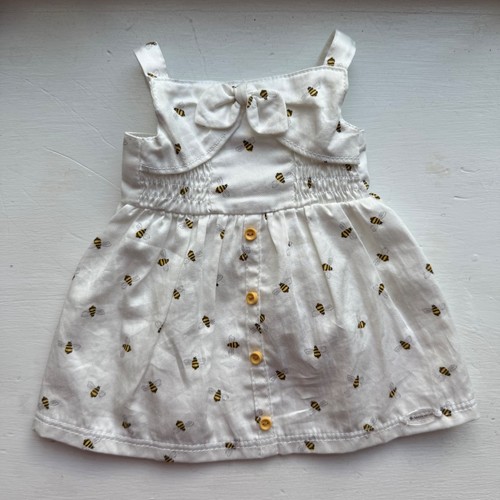 American Girl Puppe Blaire Wilson Meet Outfit Hummel Honigbiene weiß Kleid