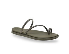 No Boundaries Women  s Size 11 Sandal Toe Loop Thong Flip Flop Olive Green New