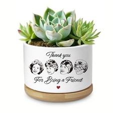 Friend Gifts for Women, Succulent Planter, Flower Cactus Thank You Being Friend