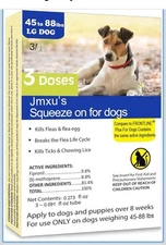Kingmo Squeeze On For Dogs Flea & Egg Prevention Large Dog (45-88lbs) 3 Dose #91