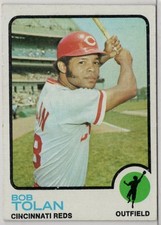 1973 Topps #335 Bob Tolan in EX Condition Reds