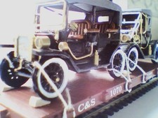 model railway wagon with cargo