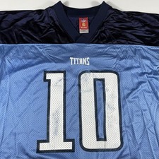 Vince Young Reebok NFL Equipment Tennessee Titans #10 Jersey Men's XL