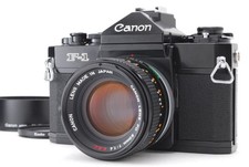 Near MINT Canon New F-1 Eye Level FD 50mm f1.4 Lens 35mm Film Camera JAPAN