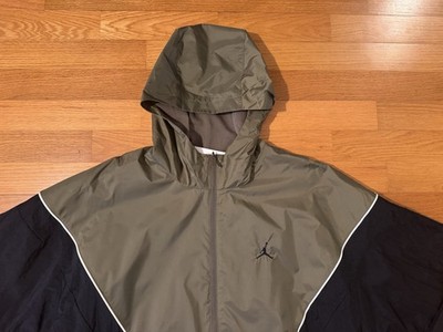 New XL Nike Air Jordan Brooklyn Draft Windrunner Jacket Olive