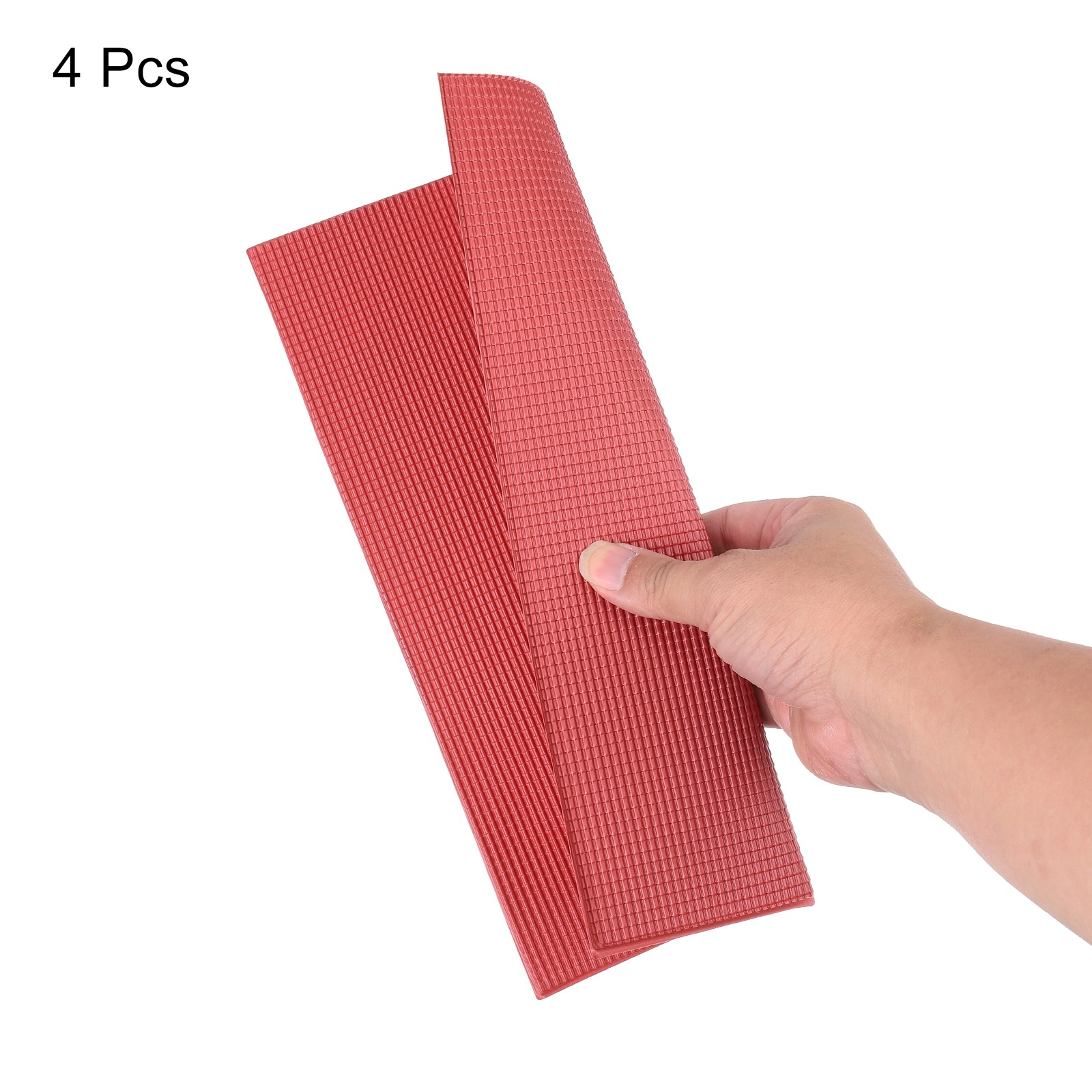 Miniature Roof Tiles PVC for Model Building Dark Red Pack of 4,1:50