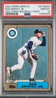2022 Topps Update POP1 - Gold Ken Griffey, Jr., card #87TBU24 (ser. /75) PSA 10