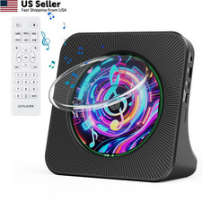 Gueray CD Player Portable Bluetooth Desktop for Home with Black