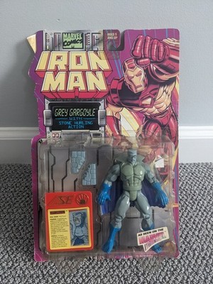 1994 Toy Biz Marvel Iron Man Grey Gargoyle Action Figure w/ Stone Hurling Action
