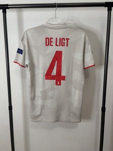 Juventus 2019/2020 Away Shirt De Ligt #4 Adidas Jersey Size S UCL Champions Leag