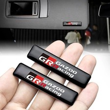 2x TOYOTA GR SPORT GAZOO RACING EMBLEM BADGE STICKER Yaris Corolla Prius Hilux