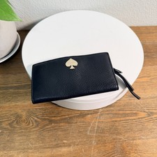 Kate Spade Leroy Street Stacy Black Pebble Leather Wallet