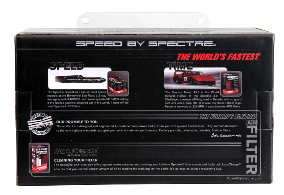 Spectre 9732 Air Filter Red Round Tapered - Image 3 of 4