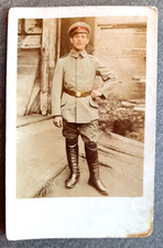 Altes Foto Musketier Allenstein 1915 Feldpost koloriert 17. Reserve Division