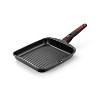 Monix In-Out | Grill Mit 22 Cm Streifen, Aluminium, Vollinduktion, Pfoa-Frei, An