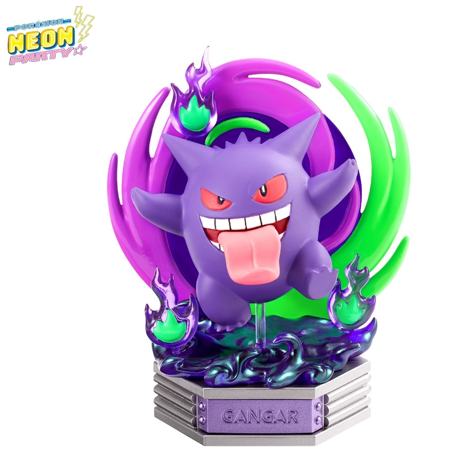 RE-MENT Pokemon Neon Party Mini Figure Diorama Toy #5 Gengar Gangar Pok&eacute;mon NEW