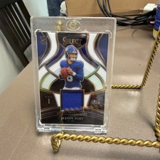 JAXSON DART 2025 Panini Select Football Draft Selections Patch White #'d/99 RC