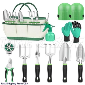 11 Kit d'outils en aluminium pour le jardin de la maison avec ensemble de sacs de rangement de jardin
