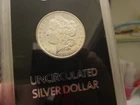 HARD TO FIND GSA ENCASED 1878-CC MORGAN DOLLAR  UNGRADED BUT A VERY NICE GEM